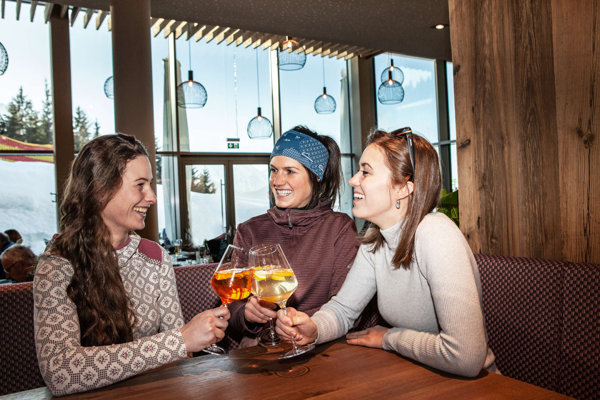 Gemütlich im Restaurant Halbzeit