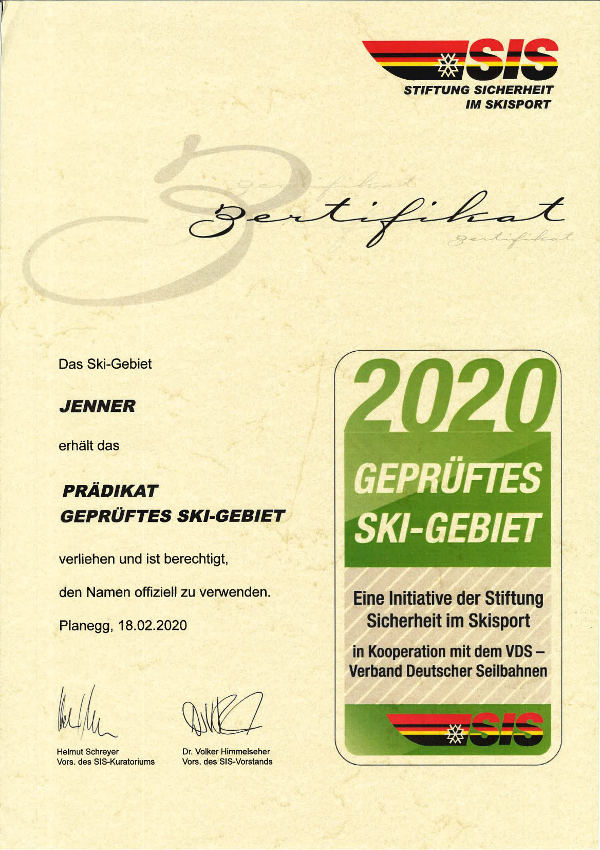 Zertifikat