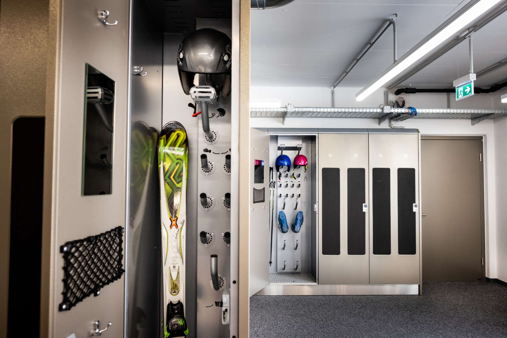 Bequem und praktisch das Skiequipment verstauen